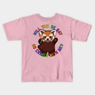 Will You Be Gay Red Panda Kids T-Shirt